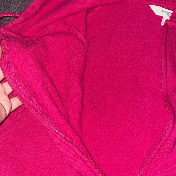 Terra & Sky Hot Pink Zip-Up Hoodie - Picture 3 of 3